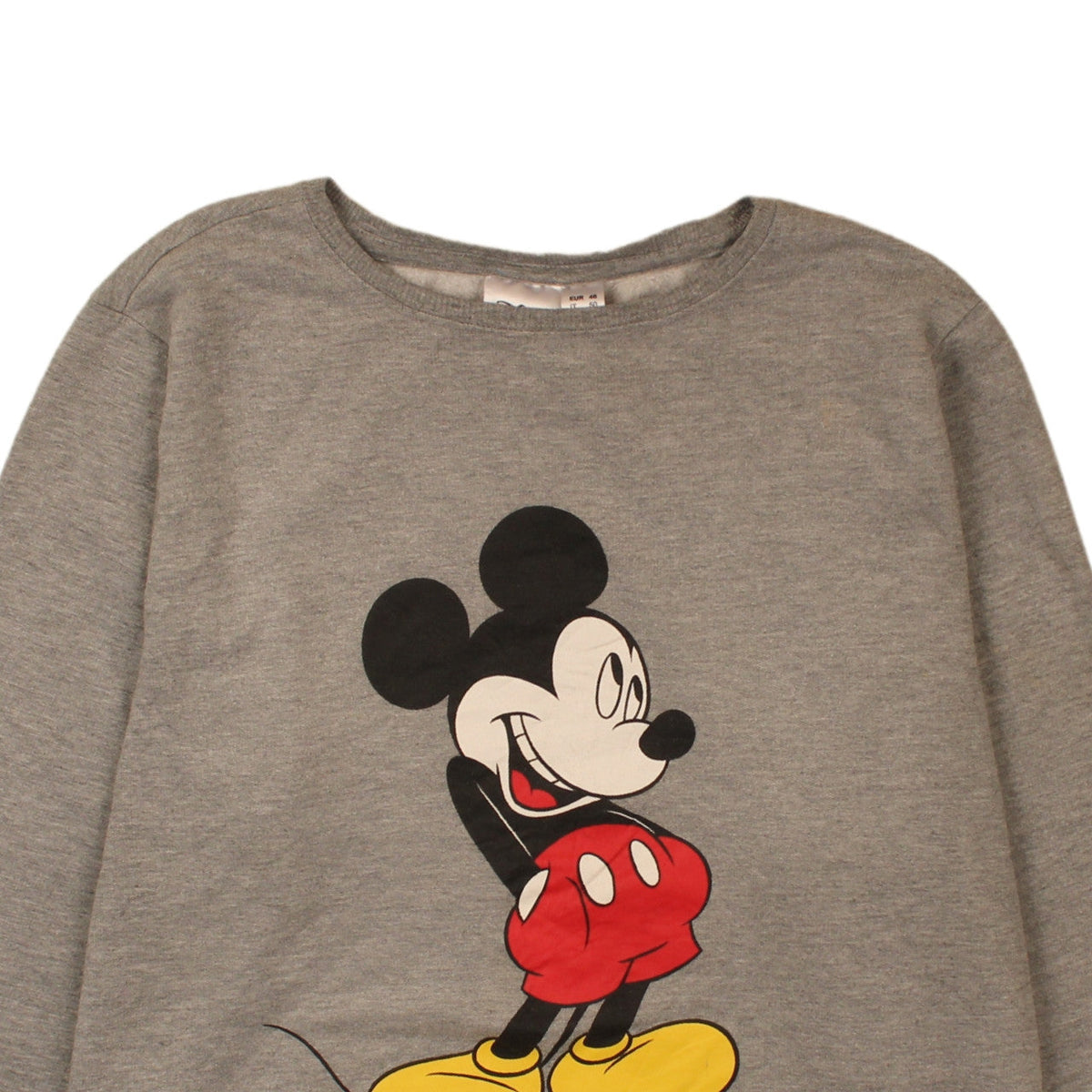 Disney Unisex Grey Mickey Mouse Crew Neck Sweatshirt M
