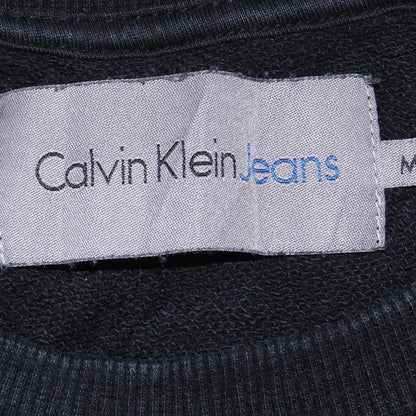 Calvin Klein Jeans Men's Black Logo Crew Neck Sweatshirt M