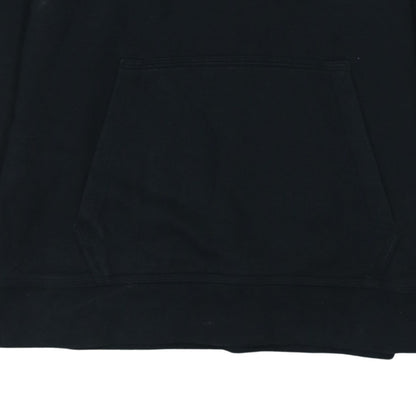 Nike Men's Black Pullover Hoodie Medium Logo Print Sweatshirt