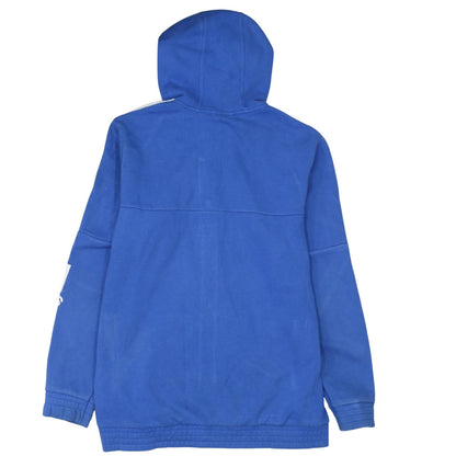 Adidas Men's Blue Full Zip Hoodie Size L Sports Fleece Jacket