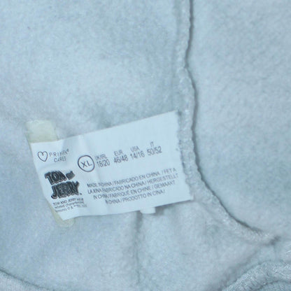 Tom and Jerry Grey V-Neck Pullover Sweatshirt Women's XL