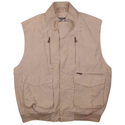 Andrea Borsani Men's Beige Cotton Waistcoat Bodywarmer Size 50