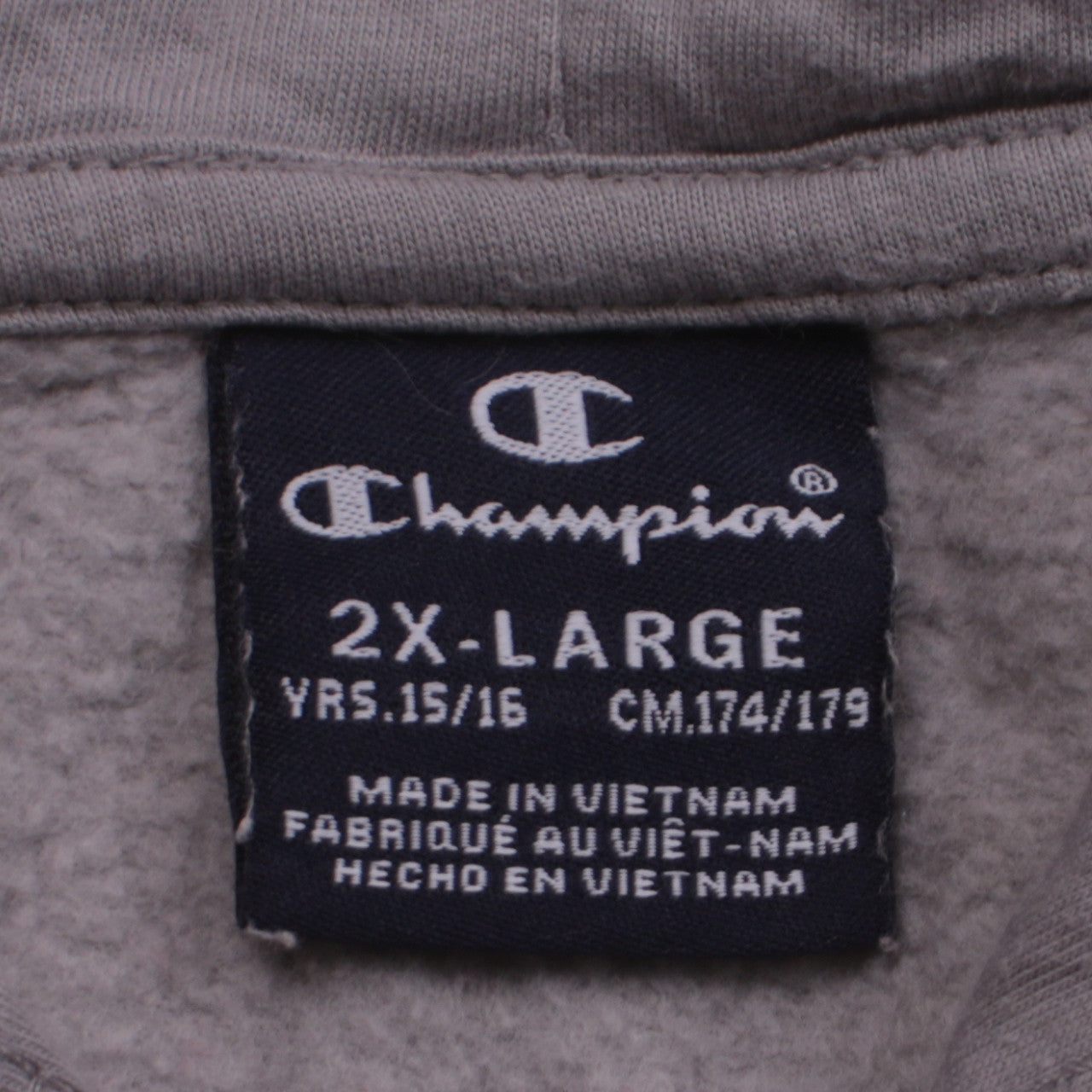 Champion Boys Grey Pullover Hoodie 15-16 Years Logo Fleece Sweatshirt