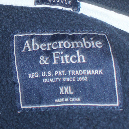 Abercrombie & Fitch Men’s Blue Full Zip Hoodie 2XL Classic Fleece