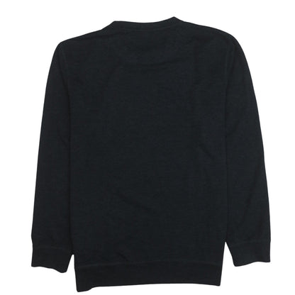 Never Be Famous Men's Black Graphic Pullover Sweatshirt M