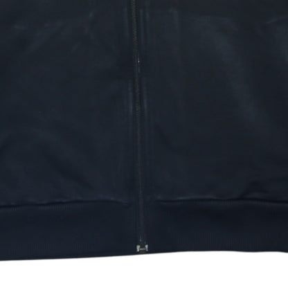 Adidas Boys Black Full Zip Hoodie 13-14 Years Grey Trim Hooded Sweatshirt