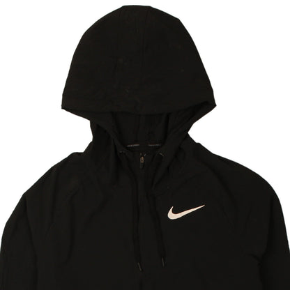 Nike Men's Black Dri-Fit Hooded Windbreaker Jacket Size M