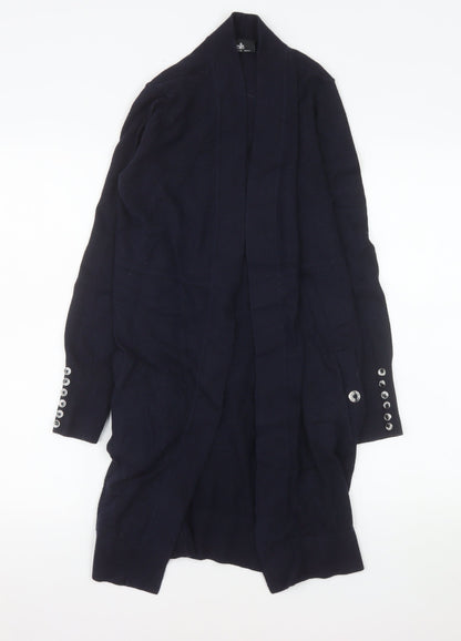 Wallis Women’s Black Long Sleeve Open Knit Cardigan Size S