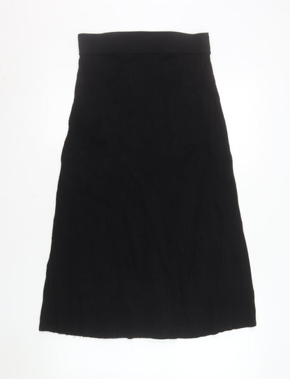Apricot Women’s Black Knit A-Line Skirt Size 12