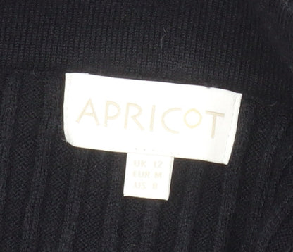 Apricot Women’s Black Knit A-Line Skirt Size 12