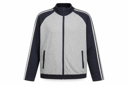 Next Men's Grey Cotton Full Zip Jacket Size L Casual Sportswear