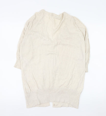 Rocha.John Rocha Women’s Ivory Cotton Long Sleeve Cardigan Size 12