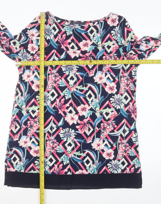 Marks and Spencer Women Multicoloured Floral Shift Dress Size 14
