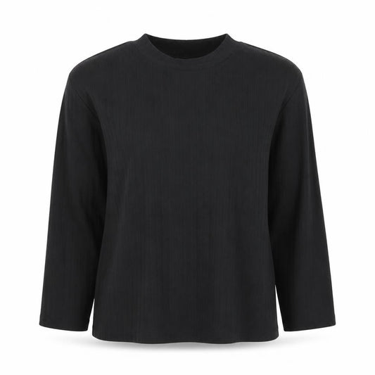 ONLY Maternity Black Mock Neck Long Sleeve Jersey Top Size L