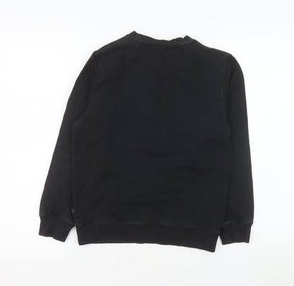 BOY London Boys Black Sweatshirt 11-12 Years Logo Print Crew Neck