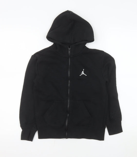 Jordan Boys Black Hoodie Jacket 8-10 Years Full Zip Hooded Fleece