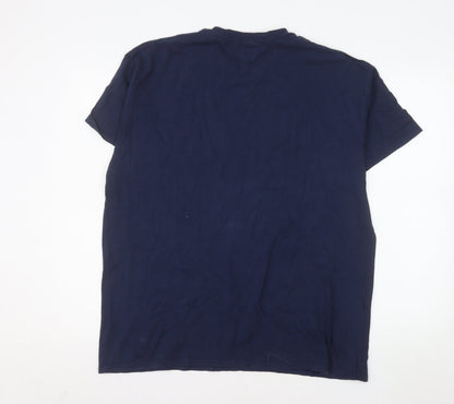 Gildan Men’s Hampshire Hawks Blue XL Sports Graphic Cotton T-Shirt