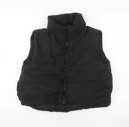 Rising Women Black S Puffer Waistcoat Lightweight Quilted Gilet