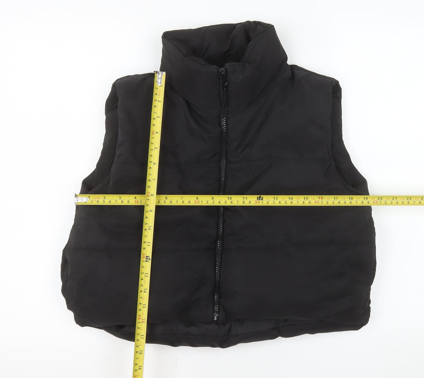 Rising Women Black S Puffer Waistcoat Lightweight Quilted Gilet