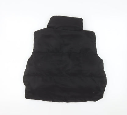 Rising Women Black S Puffer Waistcoat Lightweight Quilted Gilet