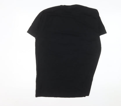 Peacocks Men’s Black Star Wars Death Star Graphic Cotton T-Shirt Size L
