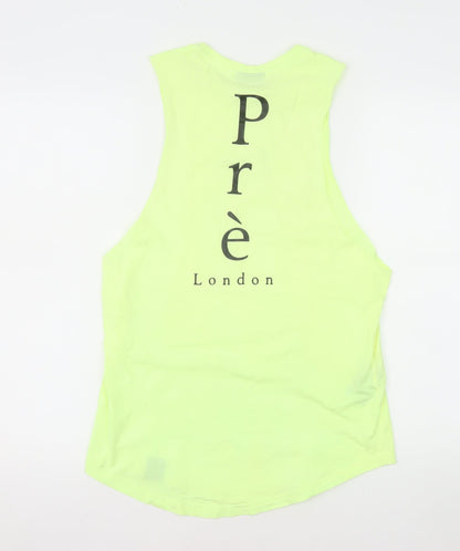 Prè London Men's Yellow XS Sleeveless Cotton Tank Top