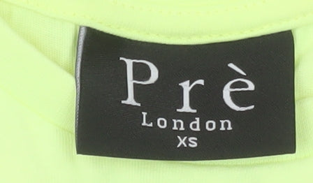 Prè London Men's Yellow XS Sleeveless Cotton Tank Top