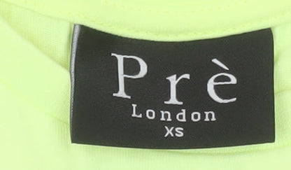 Prè London Men's Yellow XS Sleeveless Cotton Tank Top