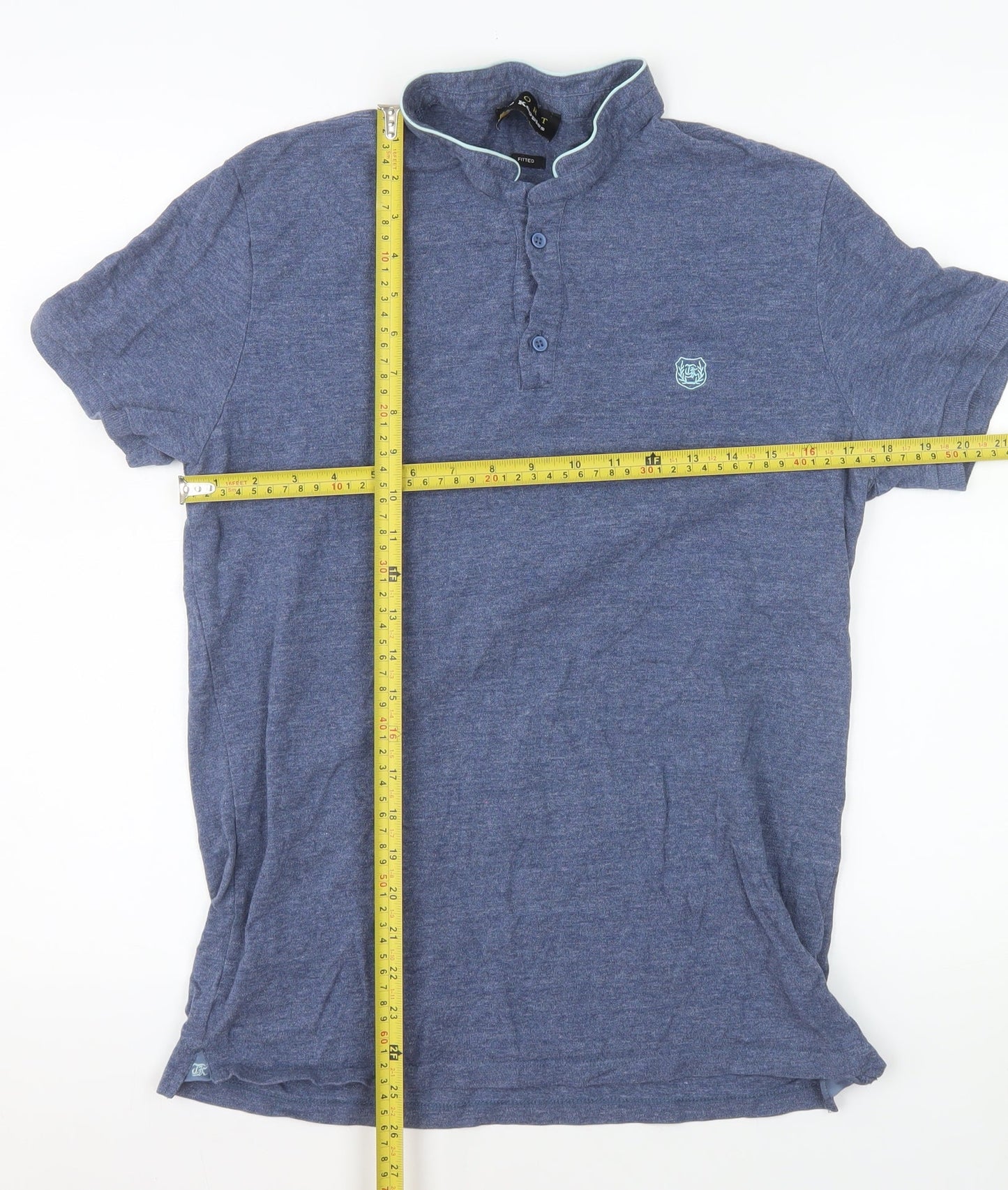 The Kooples Sport Men Blue Slim Fit Polo Shirt Size L
