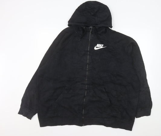 Nike Men’s Black 3XL Hooded Full Zip Cotton Jacket