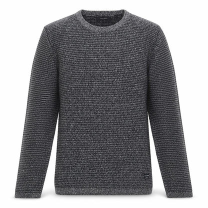 Jack & Jones Men's Grey Knit Cotton Pullover Sweatshirt L