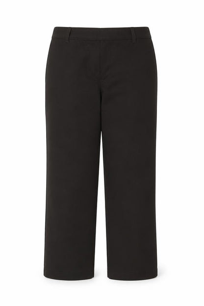 Rosita Women Black Stretch Straight Leg Trousers Size 8