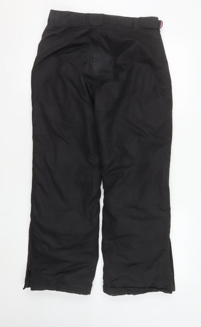 Campri Women’s Black Snow Pants Size 8 Waterproof Insulated Ski Trousers