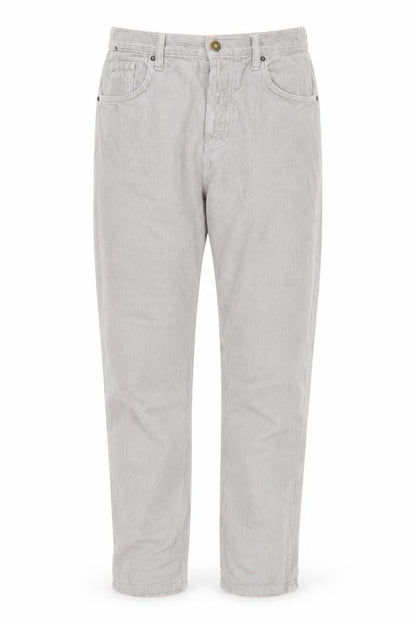 Topshop Women’s Grey Corduroy Chino Trousers Size 12 Regular