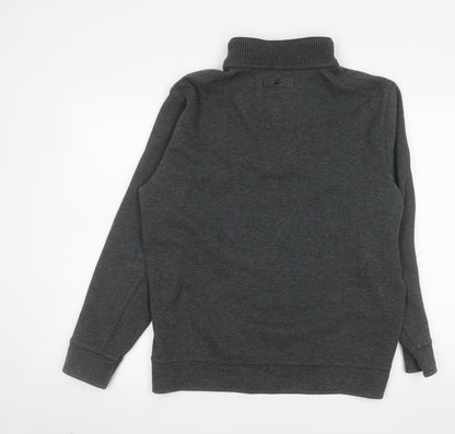 Designers at Debenhams Mens Grey High Neck Knit Pullover Sweatshirt L