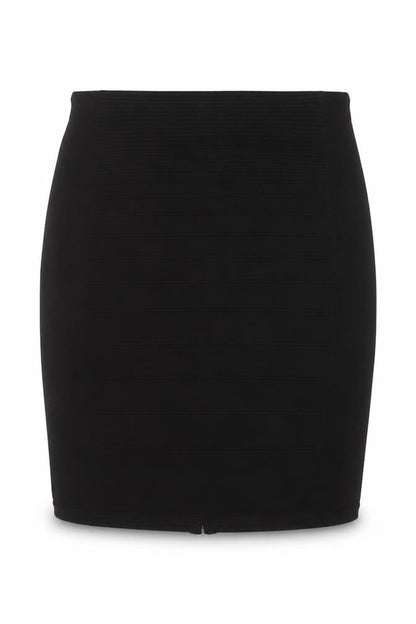 H&M Women’s Black Bandage Short Skirt Size 14 Zip Detail