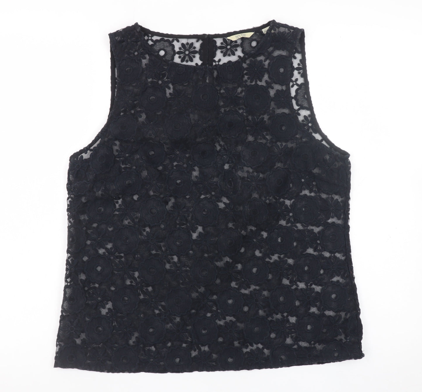 Womens UK Size 14 Jack Wills Black Tunic Blouse