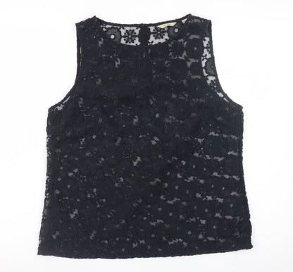 Womens UK Size 14 Jack Wills Black Tunic Blouse