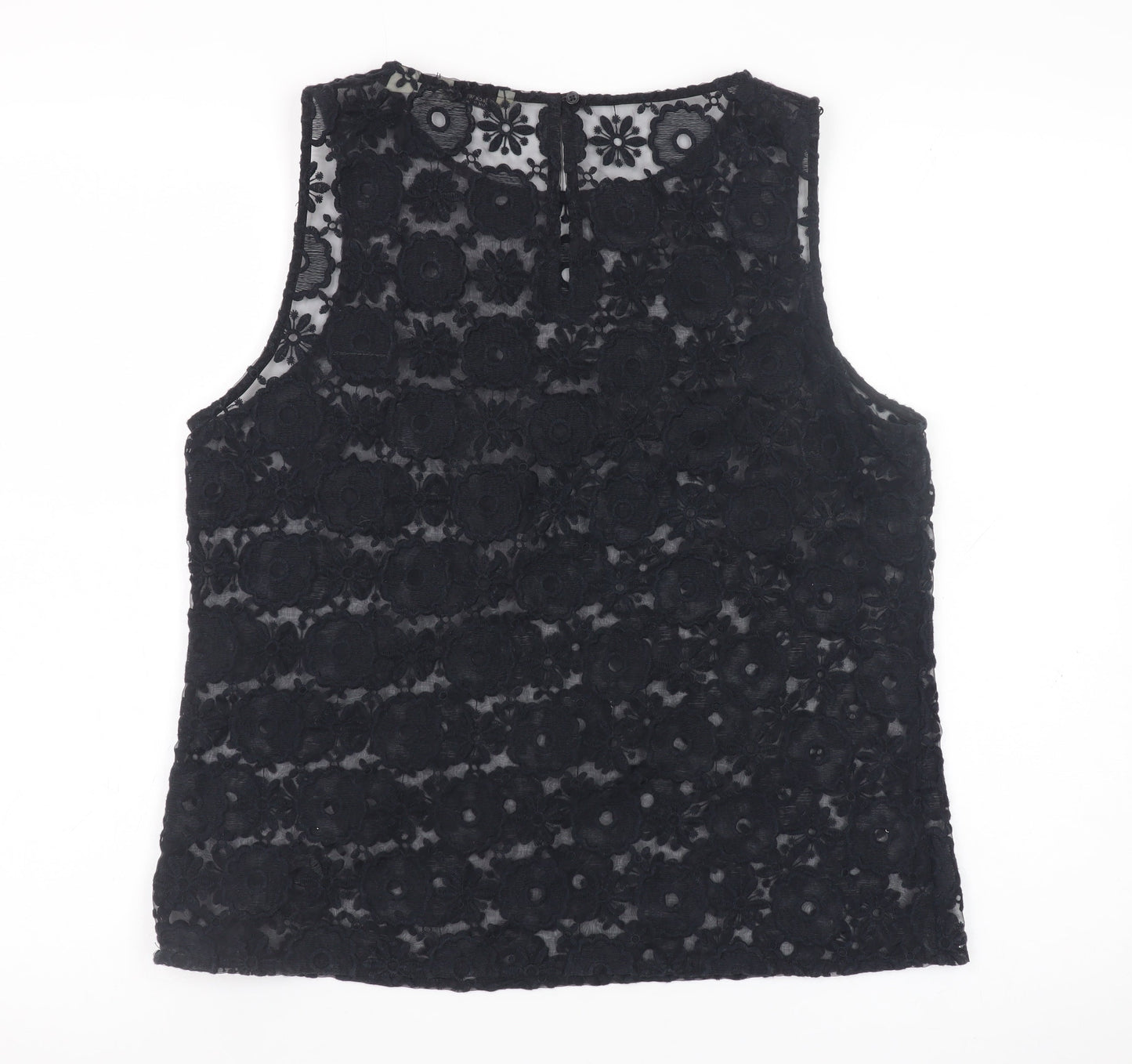 Womens UK Size 14 Jack Wills Black Tunic Blouse