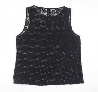 Womens UK Size 14 Jack Wills Black Tunic Blouse