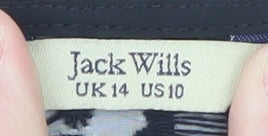 Womens UK Size 14 Jack Wills Black Tunic Blouse