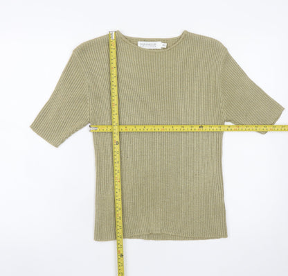 Womens UK Size M Paramour Collection Beige Pullover Jumper