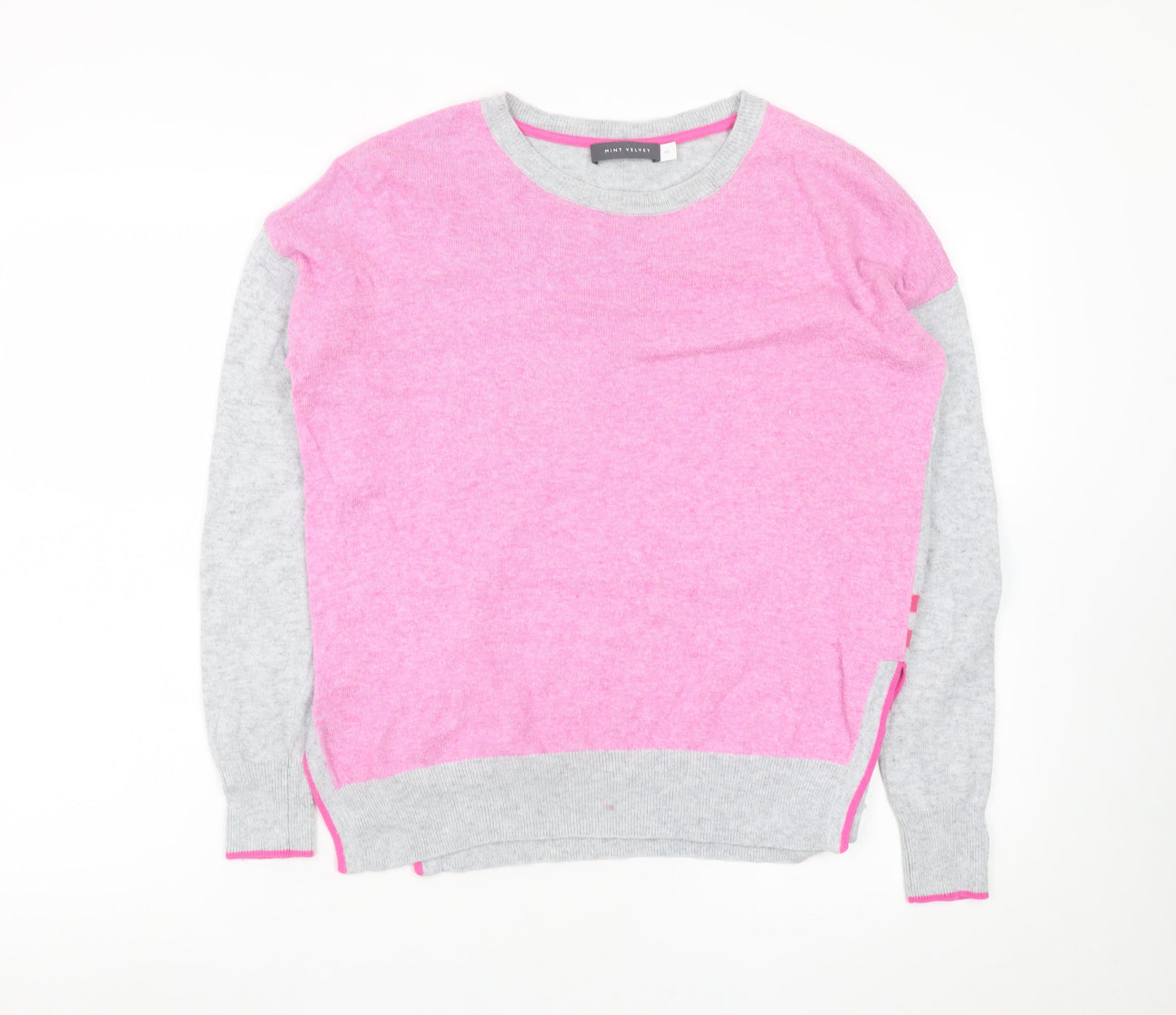 Womens UK Size XS Mint Velvet Pink Pullover Jumper