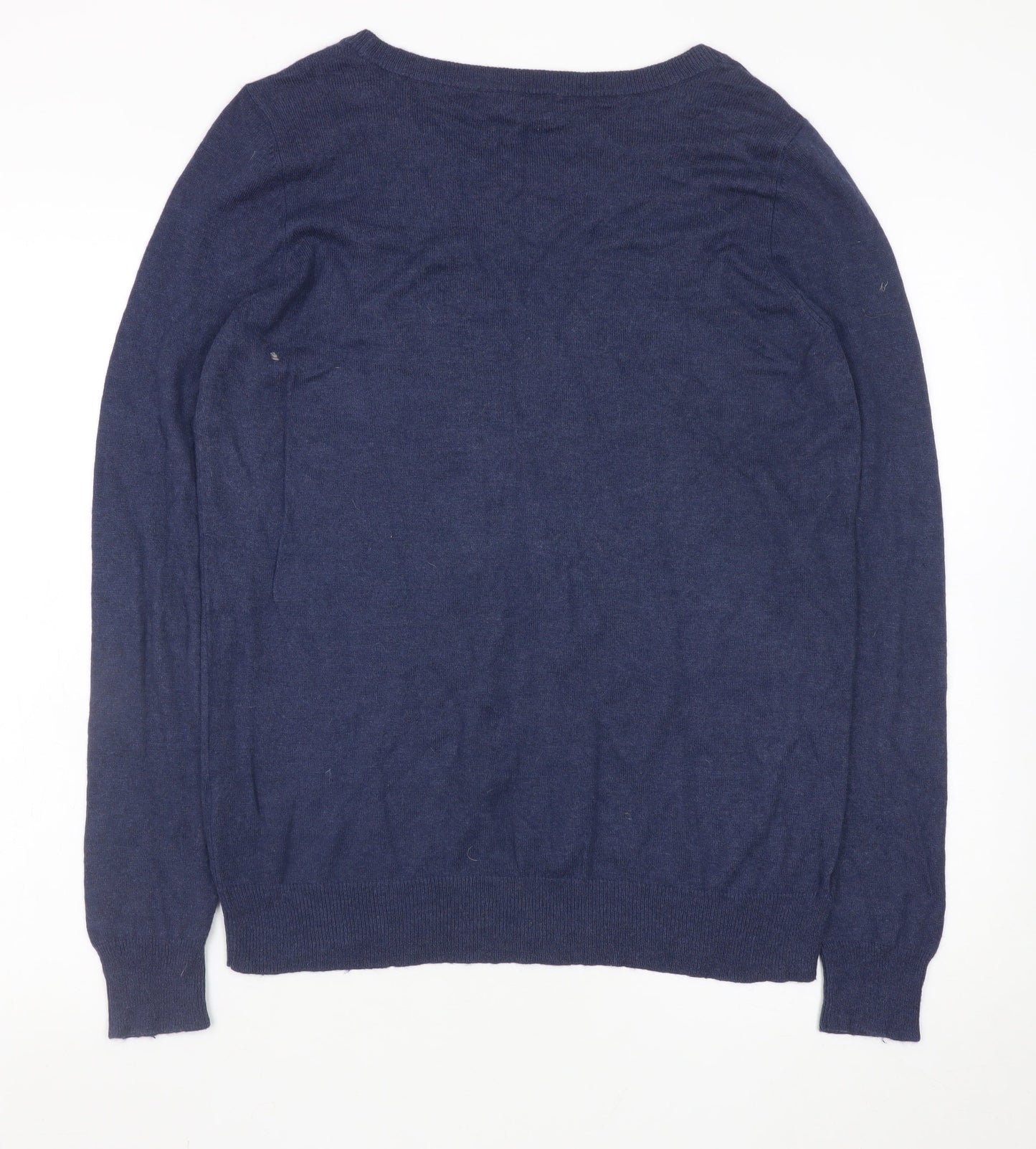Womens UK Size 14 Marks and Spencer Blue Pullover Jumper