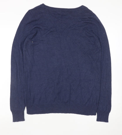 Womens UK Size 14 Marks and Spencer Blue Pullover Jumper