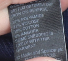 Womens UK Size 14 Marks and Spencer Blue Pullover Jumper