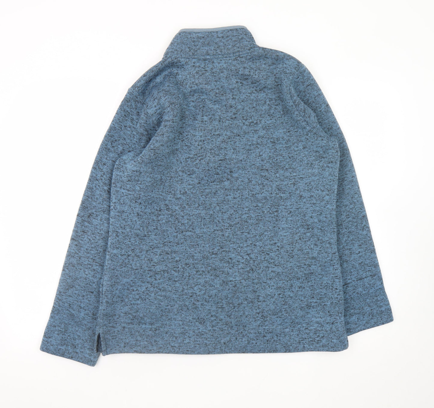 Womens UK Size M Country Rose Blue Henley Sweatshirt