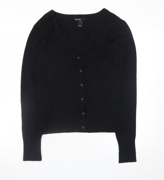 Womens UK Size 14 MNG Basics Black Cardigan Jumper