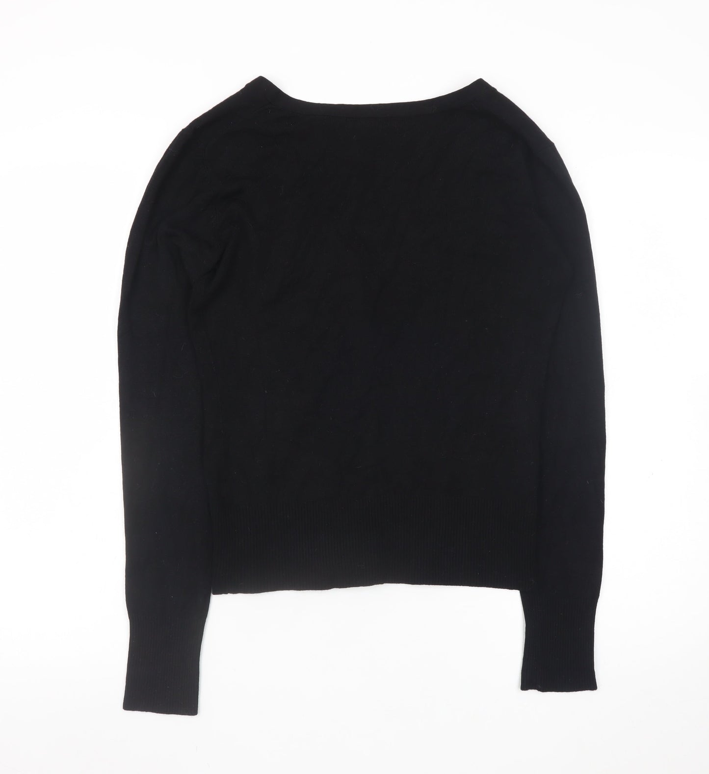 Womens UK Size 14 MNG Basics Black Cardigan Jumper
