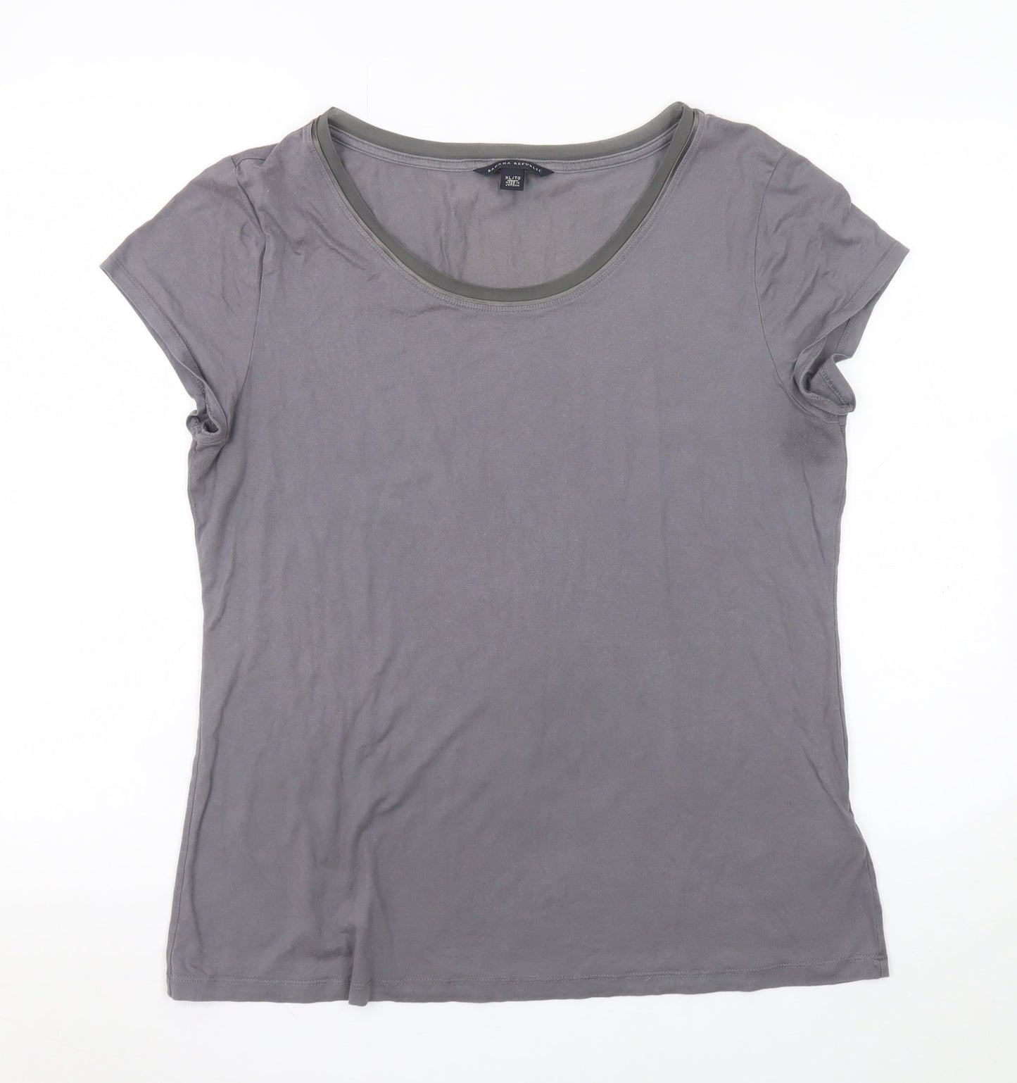 Womens UK Size XL Banana Republic Grey Basic T-Shirt